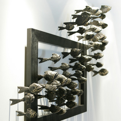 Entrapped fish